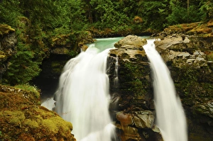 Drop Prints: Hooksack Falls, Mount Baker-Snoqualmie National Forest, Washington, USA
