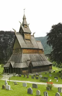Images Dated 9th January 2004: Hopperstad Stave Church, Sogne Fjord VIC norway