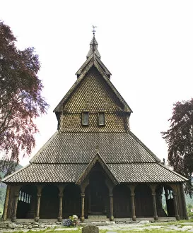 Images Dated 9th January 2004: Hopperstad Stave Church, Sogne Fjord VIC norway