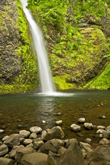 Horsetail Falls, Columbia Gorge, Oregon, USA, waterfall, scenic, landscape, nobody