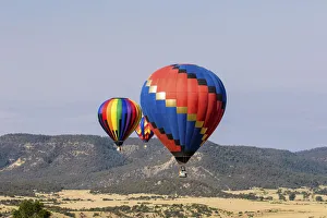 Images Dated 1st July 2018: Hot air balloon bringing color to the sky. (Editorial Use Only)
