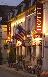 The Hotel Bergerands in the village of Chablis, Bourgogne
