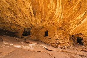 Weathered Prints: House on Fire Ruin, Cedar Mesa, Bears Ears National Monument, Utah, USA