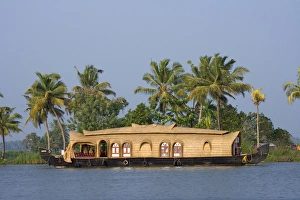 Houseboat Prints: Houseboat on the backwaters of Kerala, India