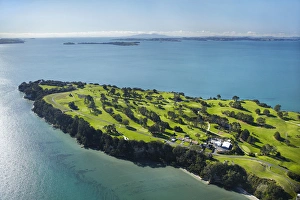 Shoreline Prints: Howick Golf Course, Auckland, North Island, New Zealand - aerial
