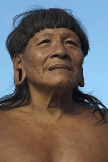 Images Dated 25th June 2007: Huaorani Indian, Gabaro Community. Yasuni National Park, Amazon rainforest, Ecuador