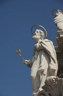 Hungary, Budapest, Buda, Castle Hill, Holy Trinity Square. Monument to the victims