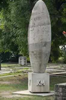 Mile Prints: Hungary, Budapest. Buda, kilometer marker zero where all distances are measured from in Hungary