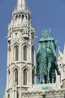 Images Dated 12th May 2004: HUNGARY-Budapest: Castle Hill (Buda)- Detail of Matthias Church