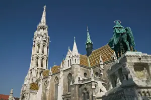 Images Dated 12th May 2004: HUNGARY-Budapest: Castle Hill (Buda)- Detail of Matthias Church