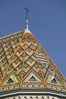 Images Dated 12th May 2004: HUNGARY-Budapest: Castle Hill (Buda)- Detail of Matthias Church