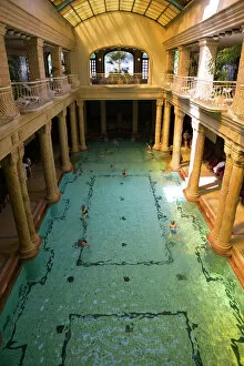 Images Dated 12th May 2004: HUNGARY-Budapest: Gellert Baths- Interior Pool