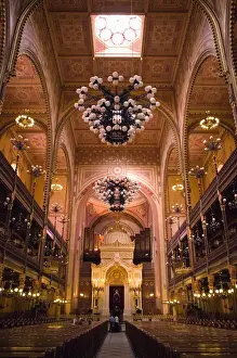 Art And Craft Prints: HUNGARY-Budapest: The Great Synagogue - Biggest in Europe Interior