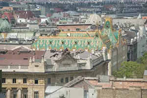 Finance Prints: HUNGARY-Budapest: Roof of Post Office Savings Bank Building- b. 1901 by Odon Lechner