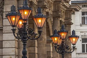 Street Light Prints: Hungary, Budapest. Streetlights
