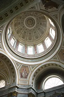 Images Dated 9th May 2004: HUNGARY-DANUBE BEND-Estergom: Estergom Basilica (b. 1856)- Dome Interior