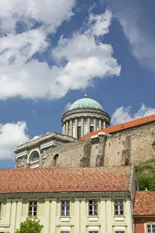 Images Dated 9th May 2004: HUNGARY-DANUBE BEND-Estergom: View of Estergom Basilica (b. 1856) Largest Church