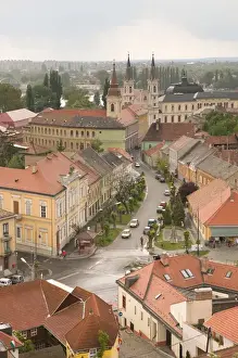 Vizivaros Prints: HUNGARY-DANUBE BEND-Estergom: Vizivaros / Water Town Below Estergom Basilica