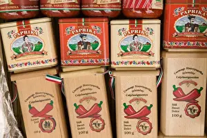 Spice Prints: HUNGARY-DANUBE BEND-Szentendre: Dried Paprika Powder Danube River Tourist Town