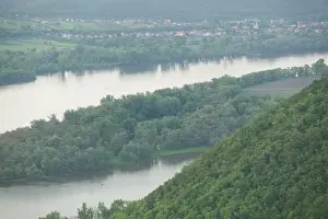 Visegrad Prints: HUNGARY-DANUBE BEND-Visegrad: Szentendre Island View & Danube River