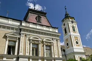 Great Plain Prints: HUNGARY - Great Plain - BAJA: Town Hall & Franciscan Church (b. 1728)