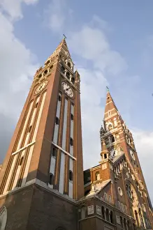 Great Plain Prints: HUNGARY-Great Plain-SZEGED: The Votive Church (completed in 1930)
