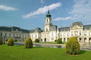 Formal Garden Prints: HUNGARY, Lake Balaton Region, KESZTHELY: Festetics Palace (b. 1745)