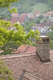Images Dated 18th May 2004: HUNGARY-Lake Balaton Region-TIHANY: Tihany Village Rooftops