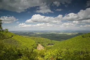 Northern Uplands Prints: HUNGARY-Northern Uplands / Matra Hills-Matrahaza: Matra Hills View