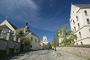 Images Dated 9th May 2004: HUNGARY-WESTERN TRANSDANUBIA-Gyor: Kaptalan Domb Hill & Bishops Castle