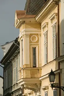 HUNGARY-WESTERN TRANSDANUBIA-Sopron: Building Detail / Old Town Medieval Town