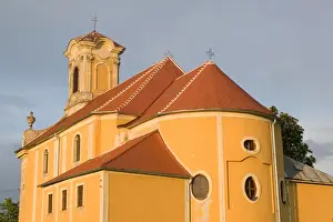 Western Transdanubia Prints: HUNGARY-WESTERN TRANSDANUBIA-Sopron (Kophaza): Kophaza Church / Late day light