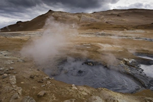 Hverir geothermal fields at the foot of Namafjall mountain, Myvatn lake area, Iceland Hverir geothermal fields at the foot of Namafjall mountain, Myvatn lake area, Iceland