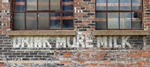Rivertown Prints: IA, Dubuque, Millwork District, old sign