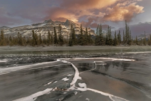 John Ford Prints: Ice Abstract, Saskatchewan River Crossing, Canada