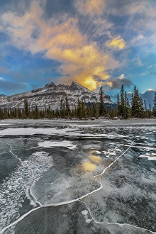 John Ford Prints: Ice Abstract, Saskatchewan River Crossing, Canada