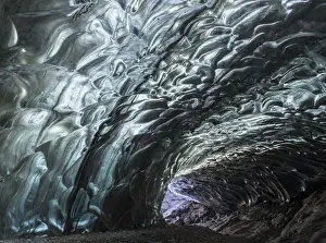 Images Dated 21st February 2015: Ice cave in the glacier Breidamerkurjoekull in Vatnajoekull National Park. europe