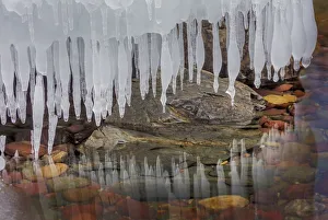 Lake Mcdonald Prints: Ice formations along Lake McDonald in Glacier National Park, Montana, USA