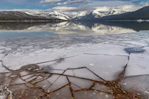 Lake Mcdonald Prints: Ice formations along Lake McDonald in Glacier National Park, Montana, USA