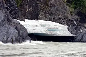 Kongakut River Prints: Ice Shelf Above Kongakut River Rapids - Arctic National Wildlife Refuge, Alaska