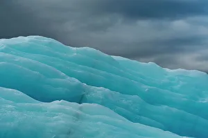 Melt Prints: Detail of an iceberg at Krossfjorden. Spitsbergen, Svalbard, Norway