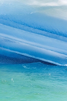 South Orkney Island Prints: Iceberg layers with ocean water, South Orkney Islands, Antarctica
