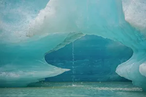 Aquamarine Prints: Iceberg melts into Shakes Lake