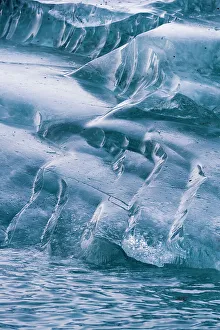 Paradise Bay Prints: Detail of an iceberg, Skontorp cove, Paradise Bay, Antarctica