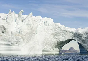 Northern Greenland Prints: Iceberg in the Uummannaq Fjord System. America, North America, Greenland, Denmark