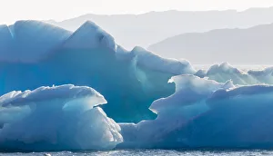 Icebergs drifting in the fjords of southern greenland. America, North America, Greenland Icebergs drifting in the fjords of southern greenland. America, North America, Greenland