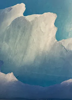 Icebergs drifting in the fjords of southern greenland. America, North America, Greenland