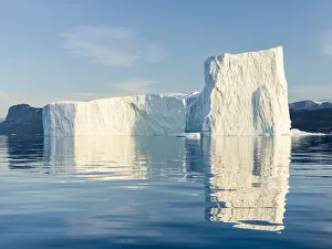 Images Dated 2017 August: Icebergs in the Uummannaq fjord system, northwest Greenland, Denmark