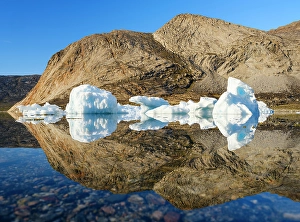 North Greenland Prints: Icebergs in the Uummannaq Fjord System, northwest Greenland, Kingdom of Denmark