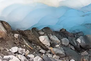 Rising Prints: Icecave in the Schlatenkees one of the biggest glaciers in Austria and retreating rapidly